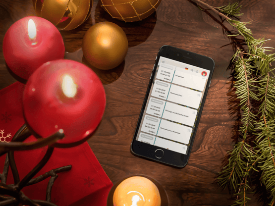 Hybride Weihnachtsfeier